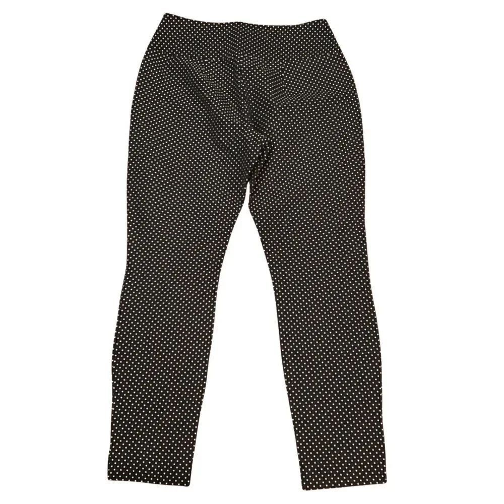 CAbi Seaside Chic Polka Dot Black and White Side Zipper Skinny Trousers 6 - Picture 4 of 8